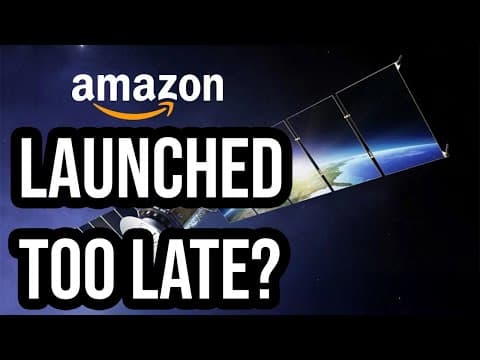 Amazon's Kuiper satellites launched! Too little too late?